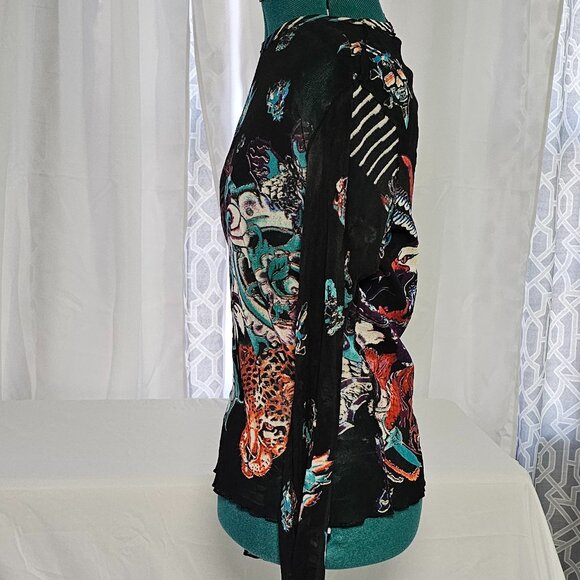 Just Cavalli Multicolor Printed Blouse – Long Sleeve, EUR 50 / US 14–16 - Picture 2 of 14